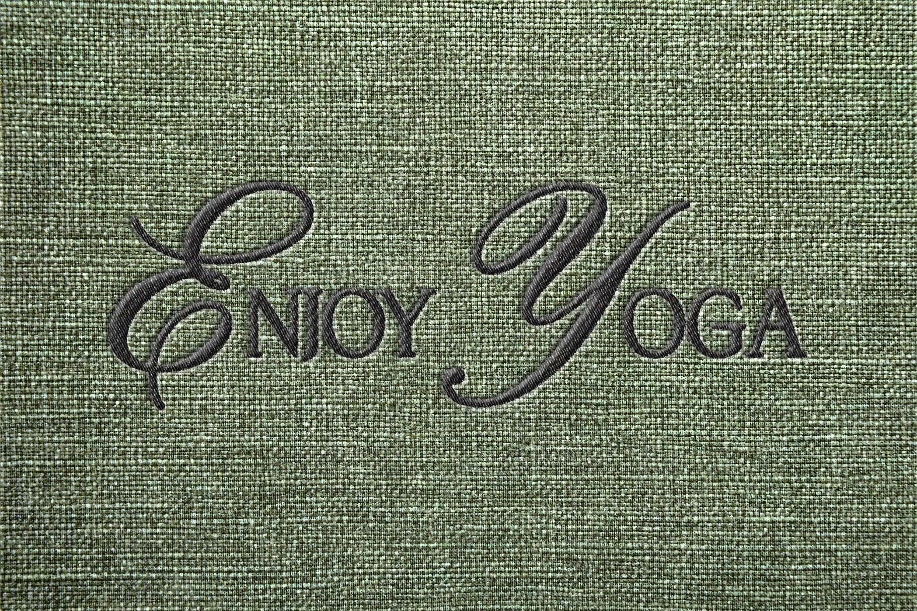 Realistic Embroidery Logo Mockup