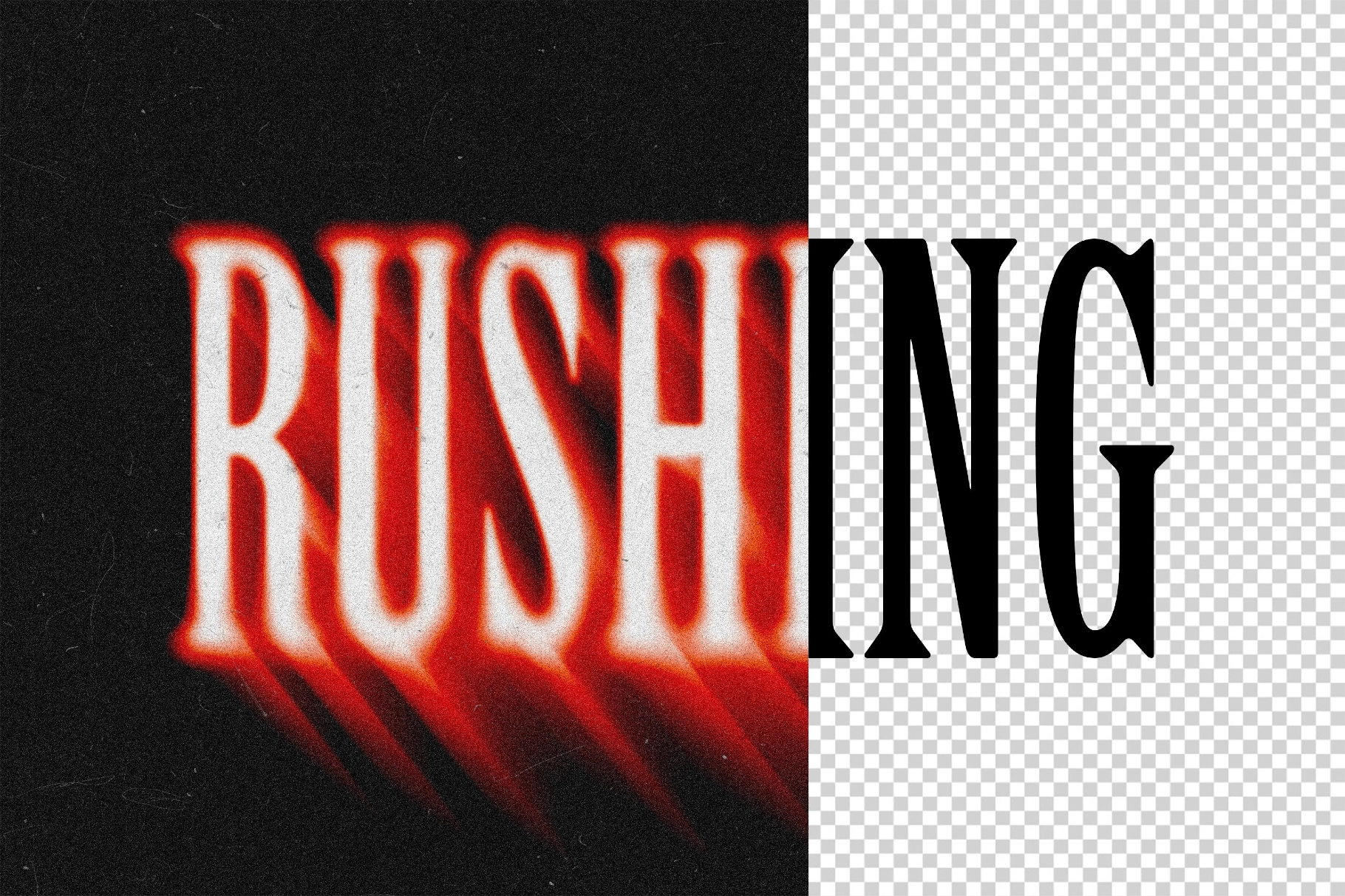 Rushing Blur Text & Logo Effect