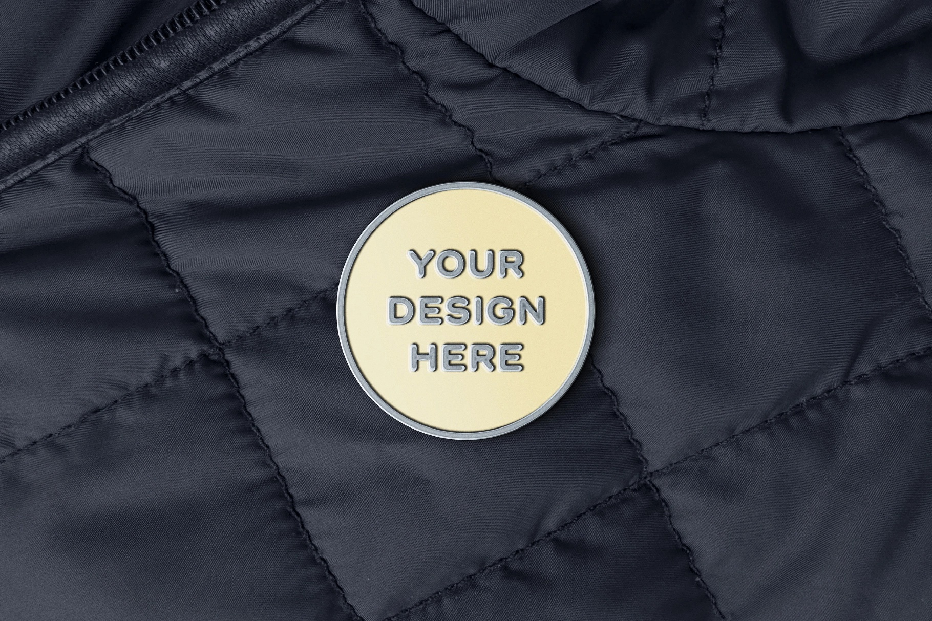 Enamel Pin Jacket Mockup