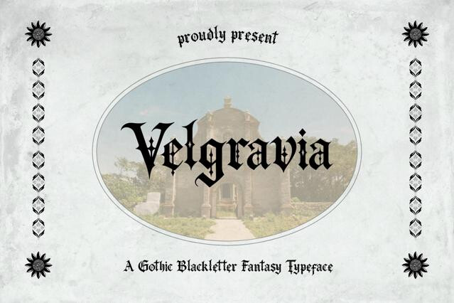 Velgravia – Gothic Blackletter Font