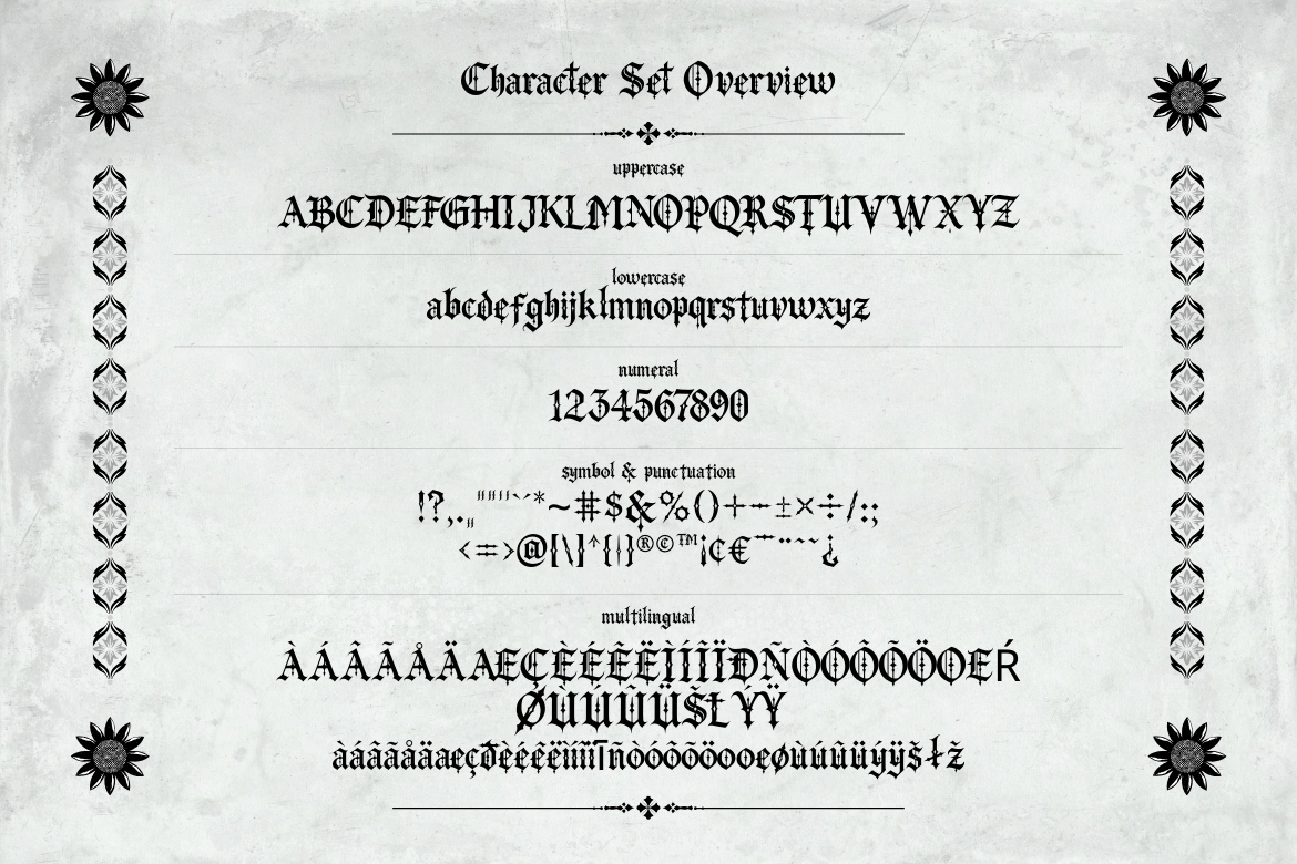 Velgravia – Gothic Blackletter Font