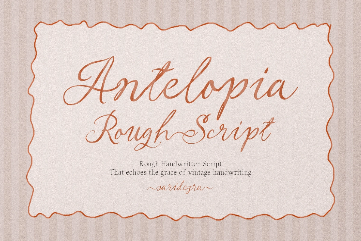 Antelopia - Rough Handwritten Script