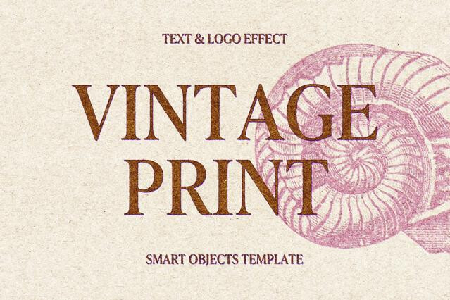 Vintage Grunge Print Effect