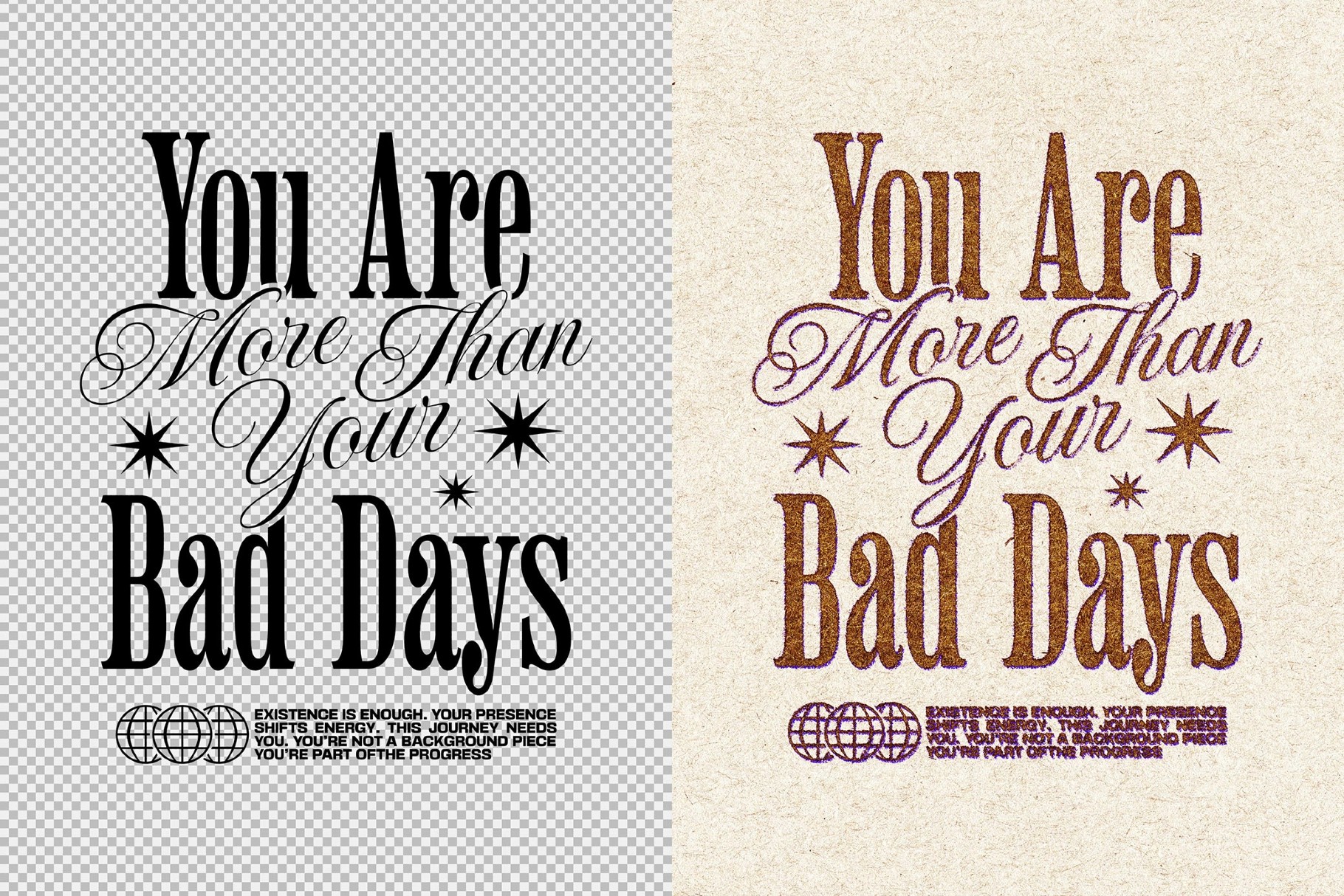 Vintage Grunge Print Effect