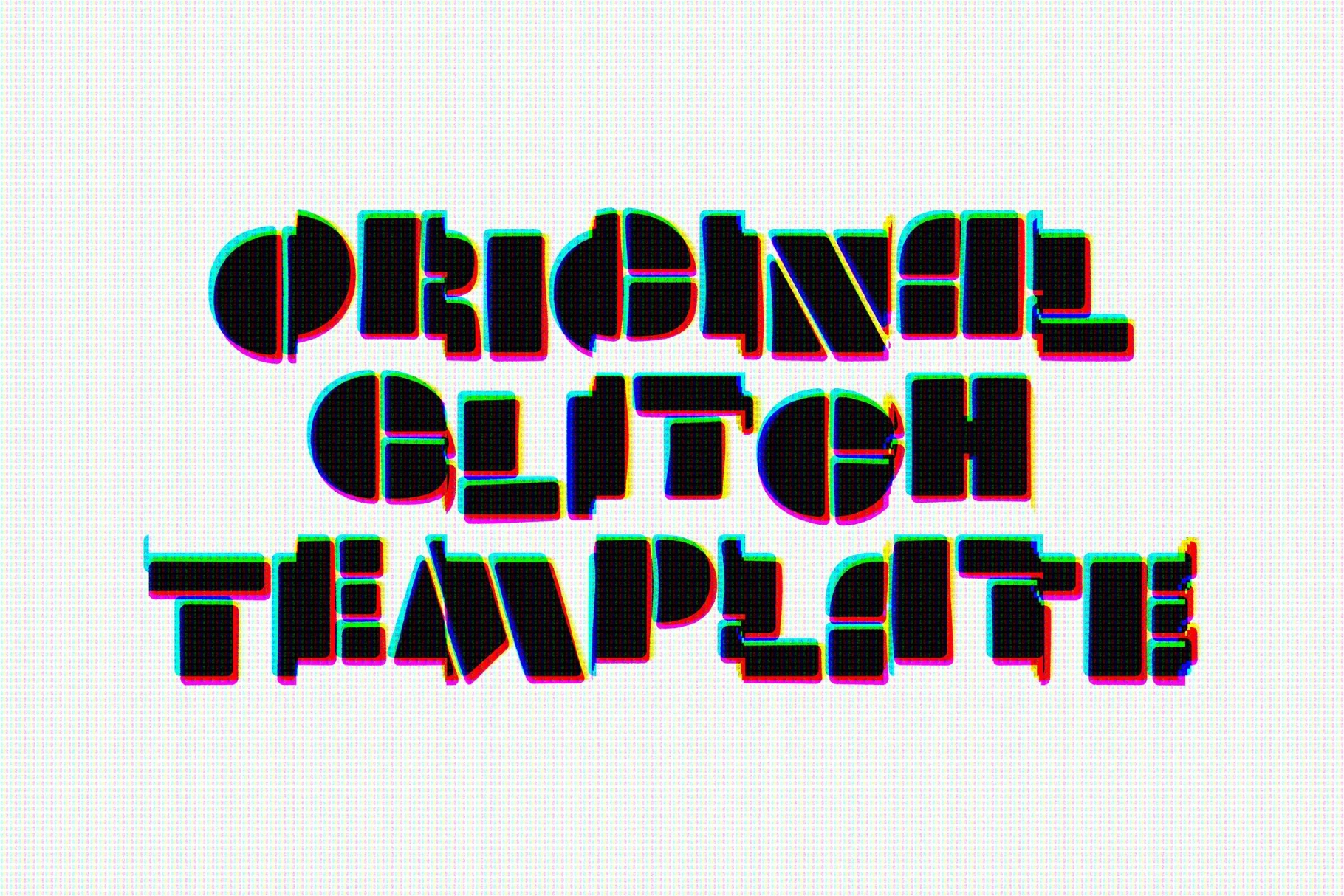 Glitch Screen Text Effect