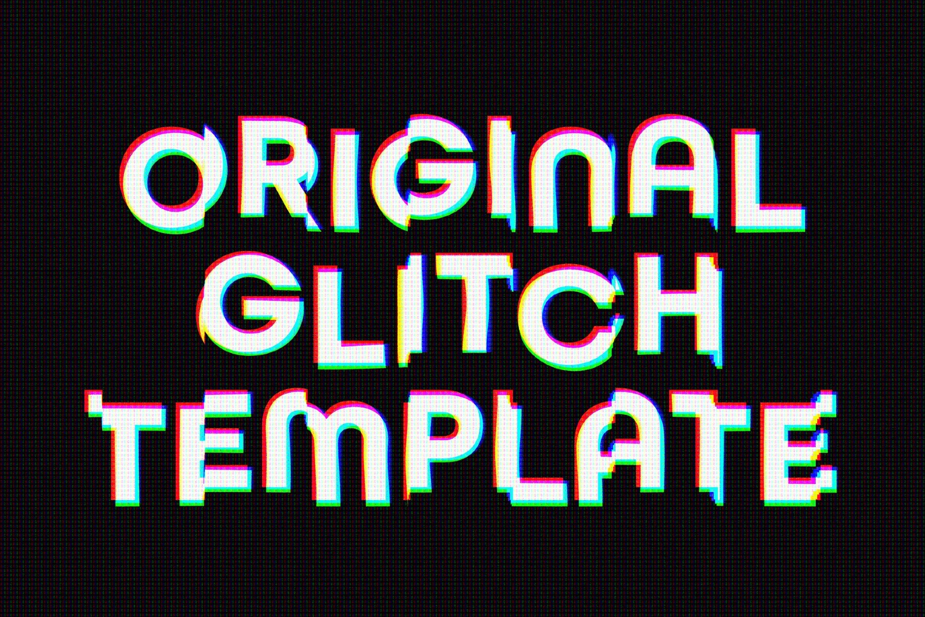 Glitch Screen Text Effect