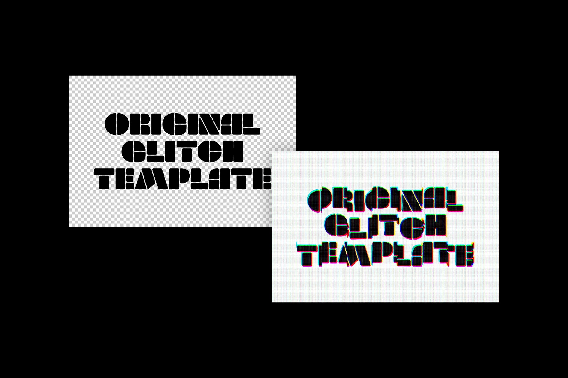 Glitch Screen Text Effect