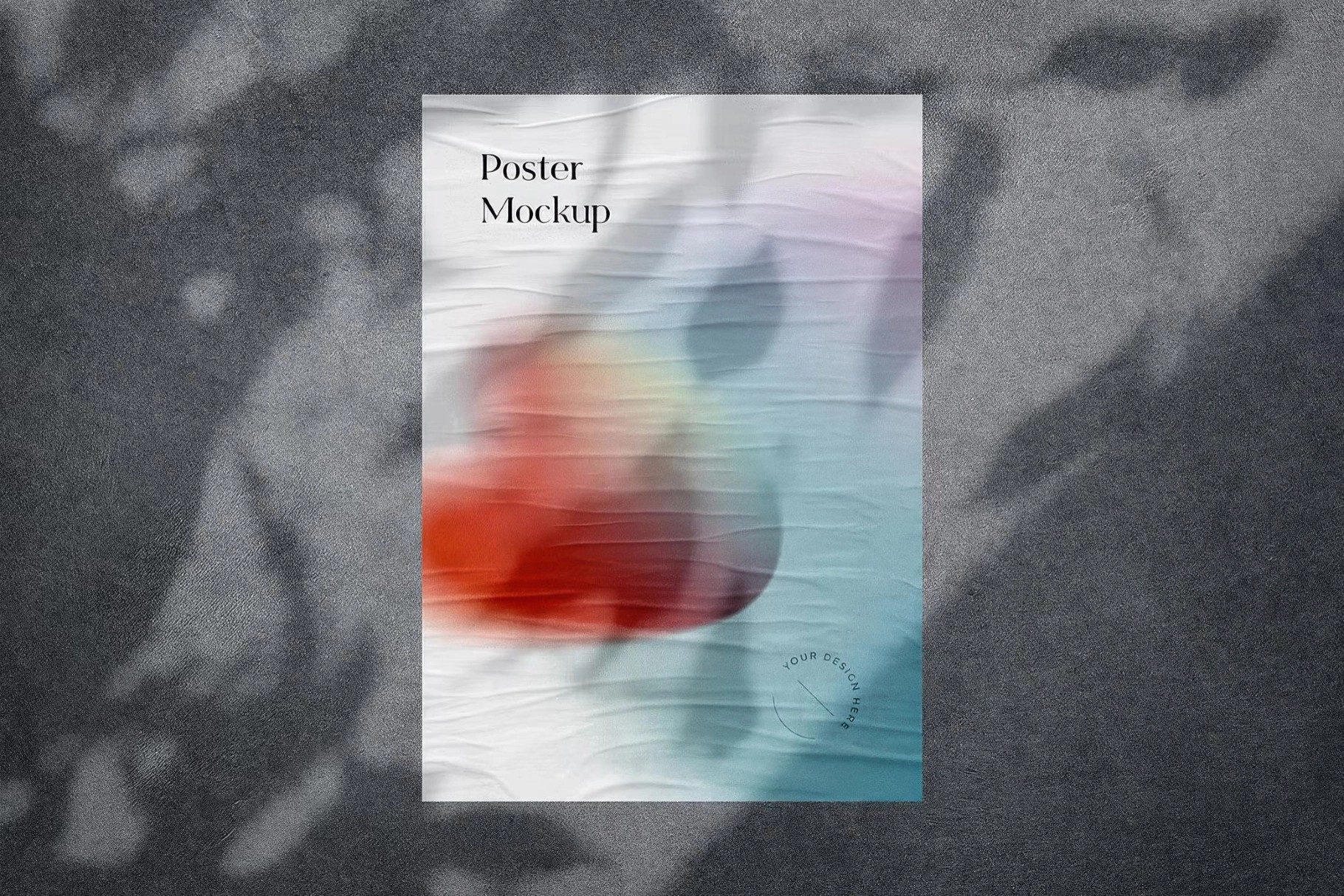 Minimal Glued Poster Mockup