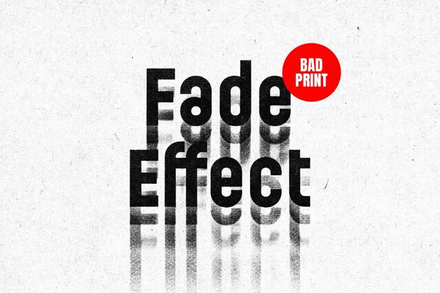 Bad Print Text Effect