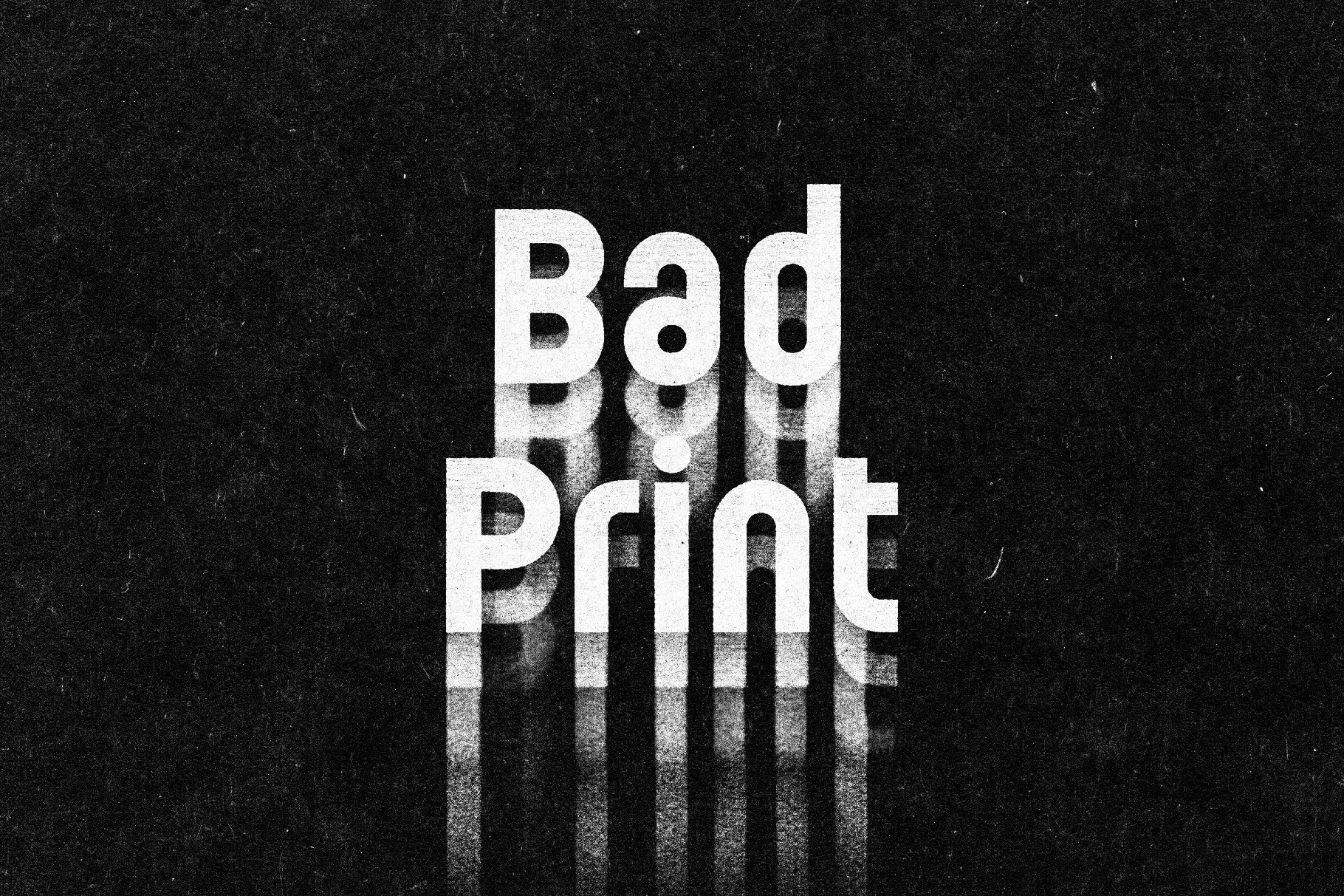 Bad Print Text Effect