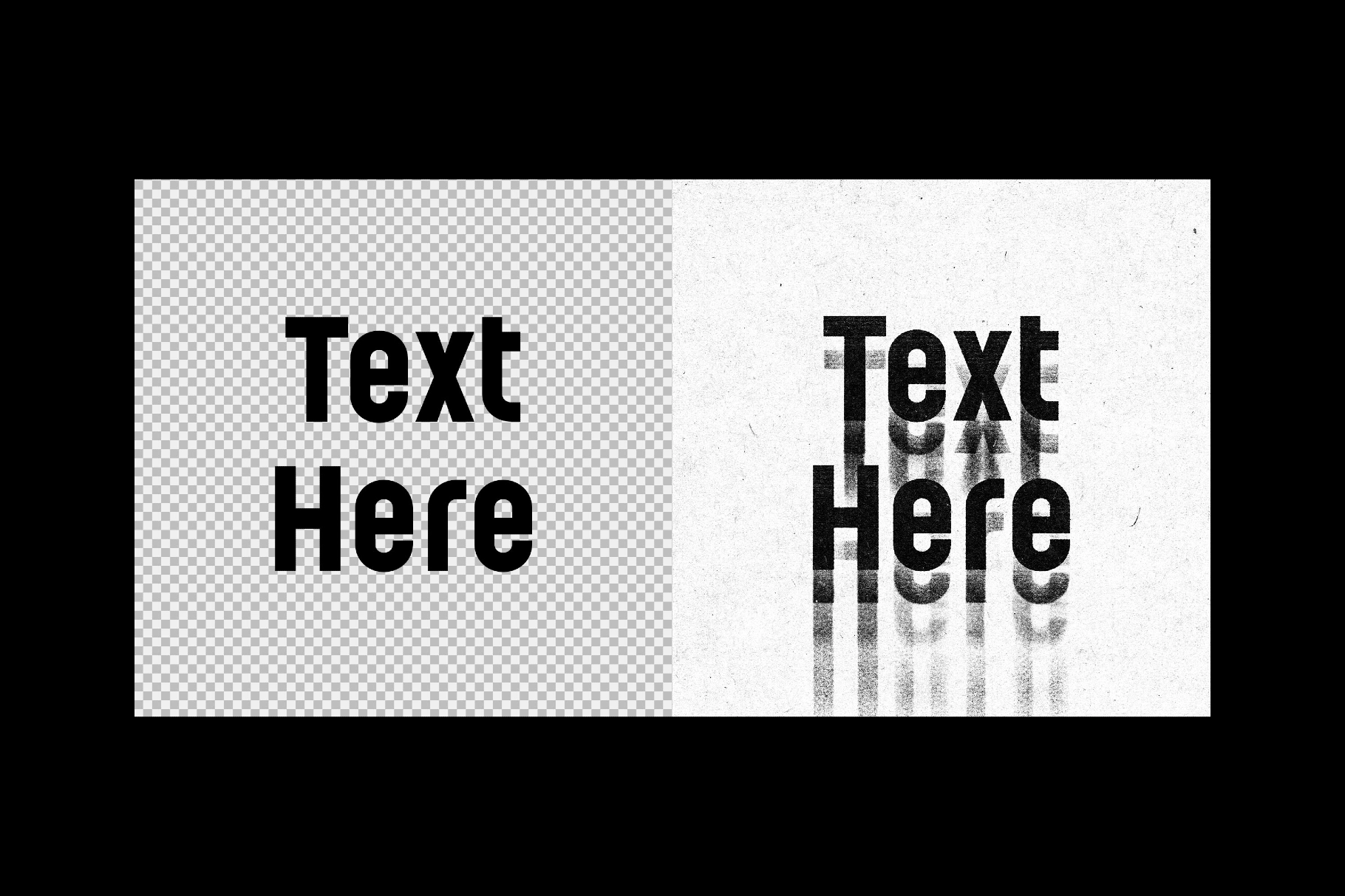 Bad Print Text Effect