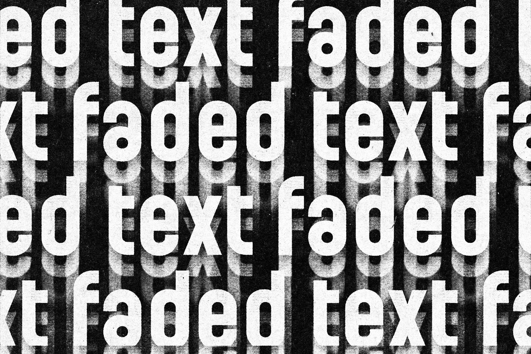 Bad Print Text Effect