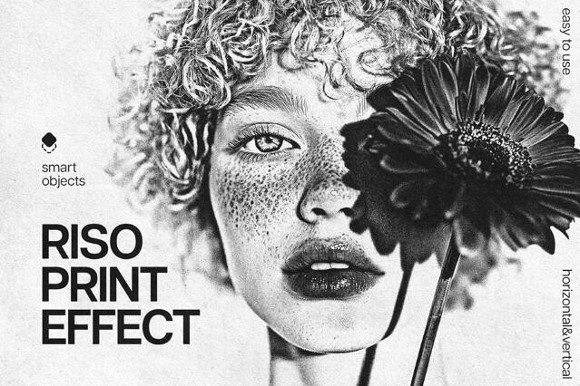 Risoprint Photo Effect