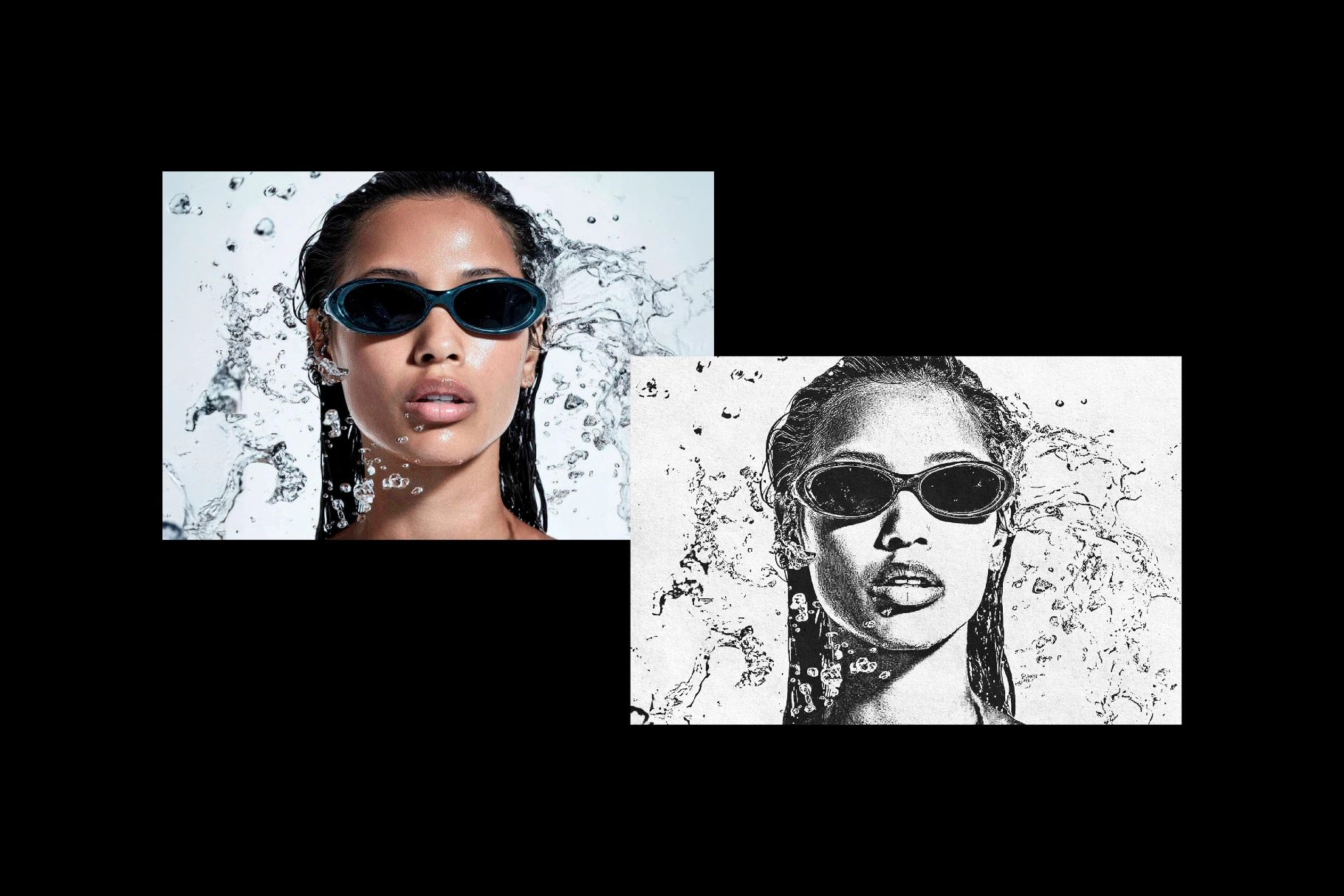 Risoprint Photo Effect