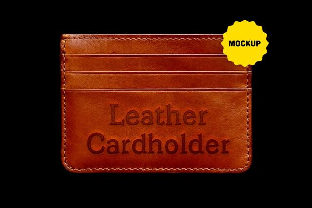 Leather Cardholder Mockup