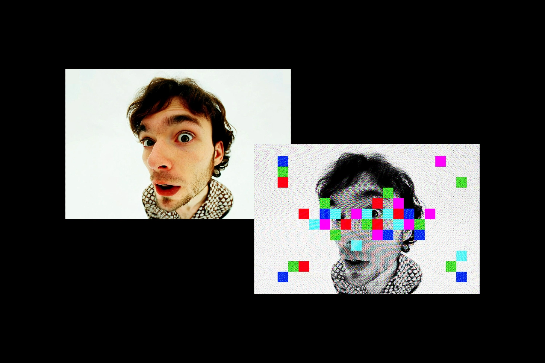 Screen Glitch Photo Effect