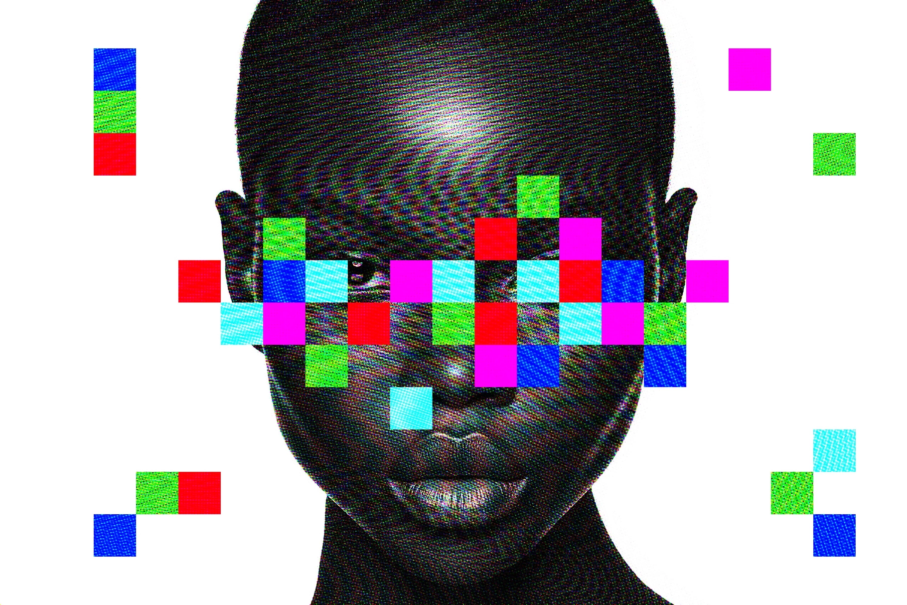 Screen Glitch Photo Effect