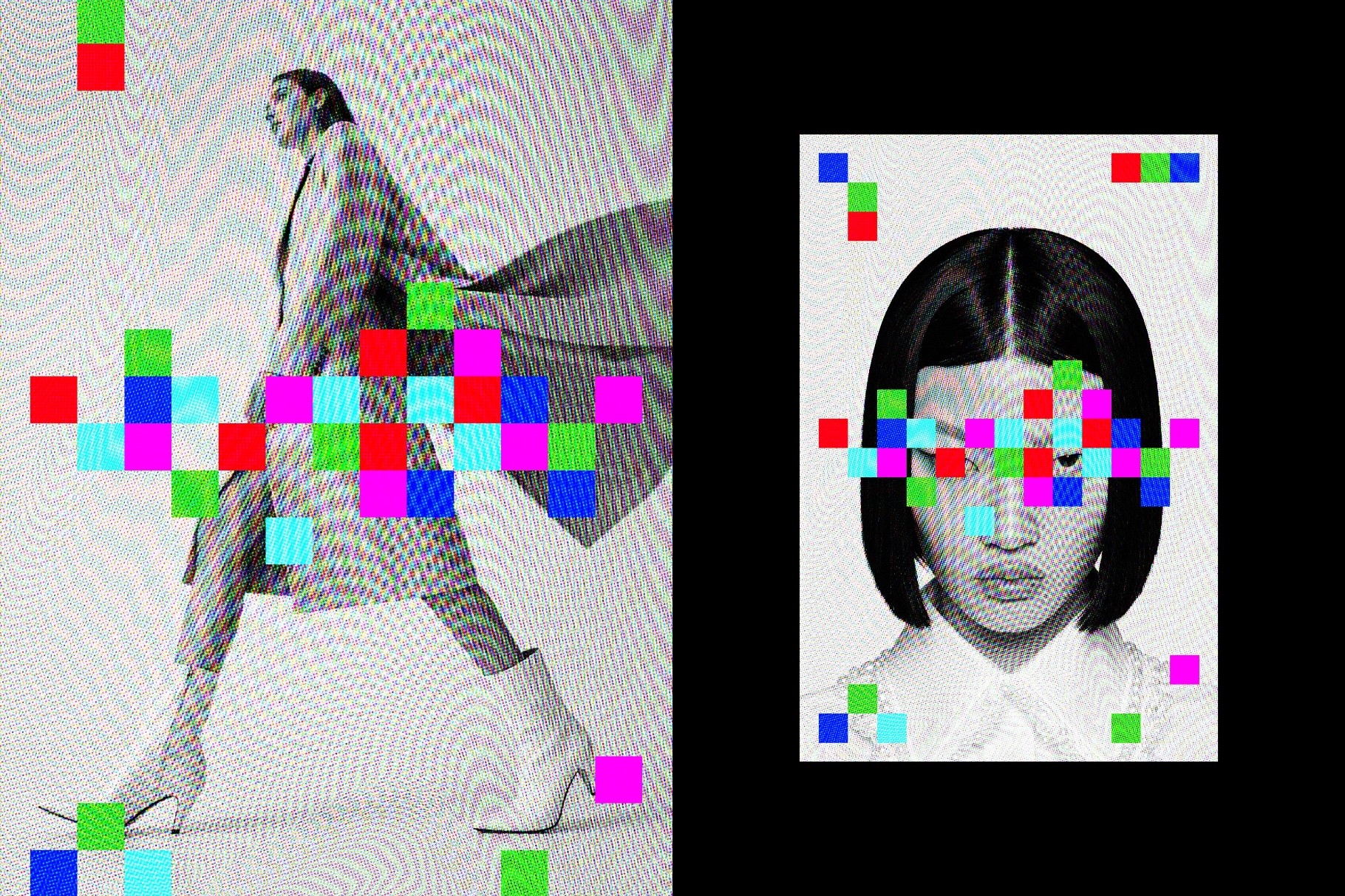 Screen Glitch Photo Effect