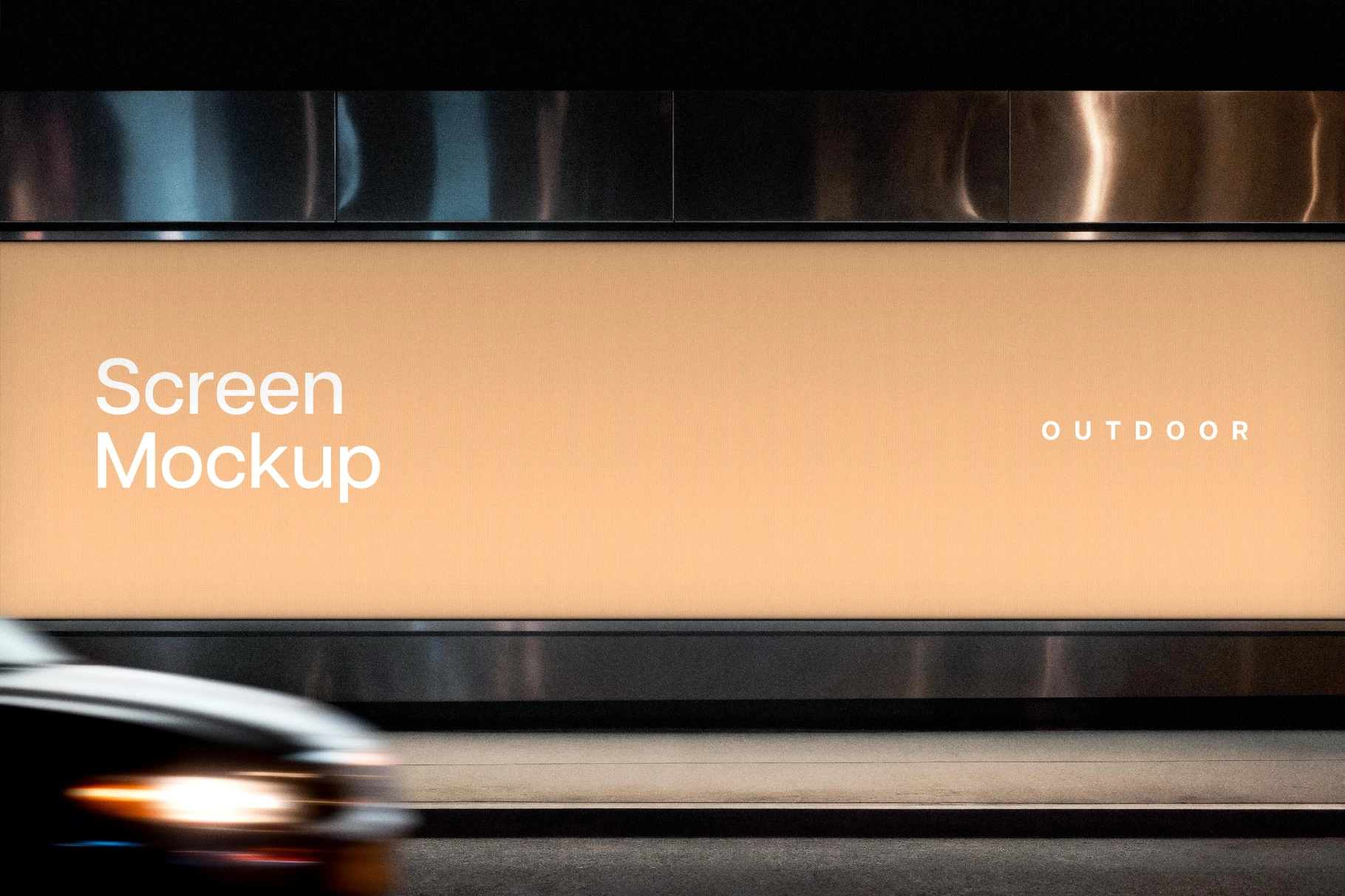 Outdoor Wide Screen Mockup