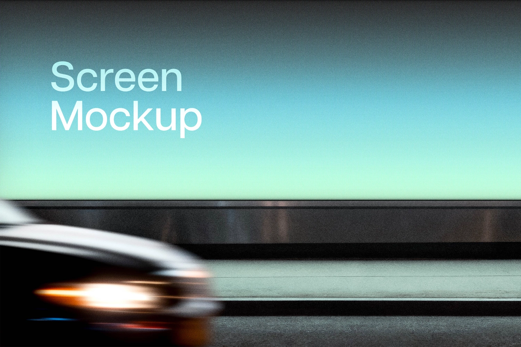 Outdoor Wide Screen Mockup
