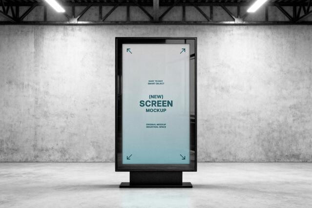 Industrial Vertical Screen Mockup