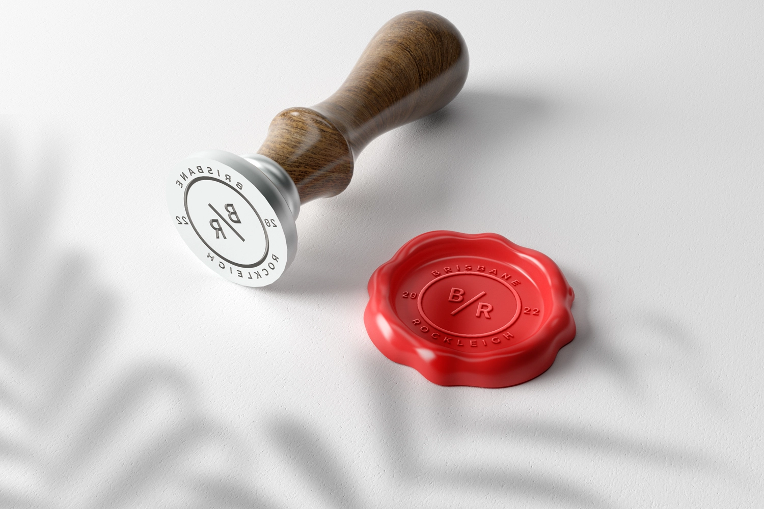 Wax Seal Stamp Logo Mockups