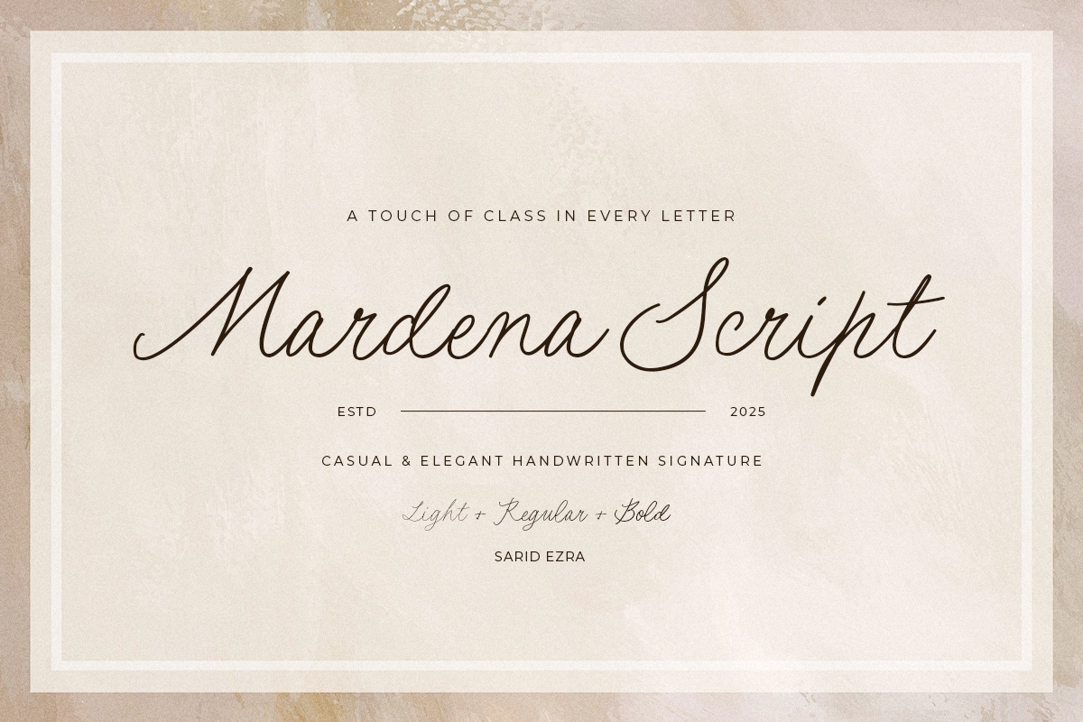 Mardena - Casual Handwritten Script
