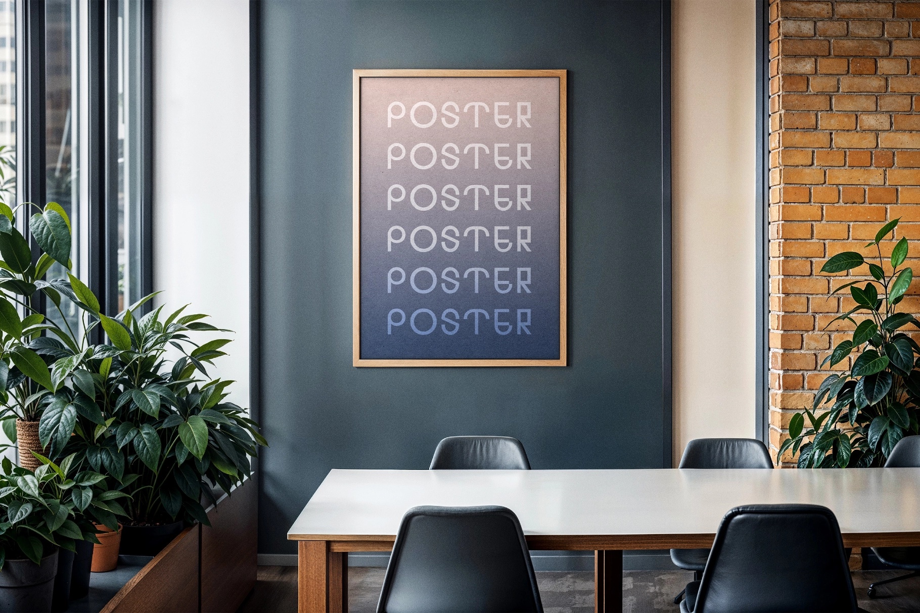 Meeting Room Poster Mockup