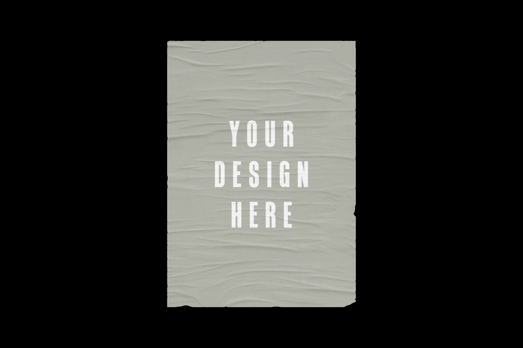 Minimal Glued Wall Poster Mockups