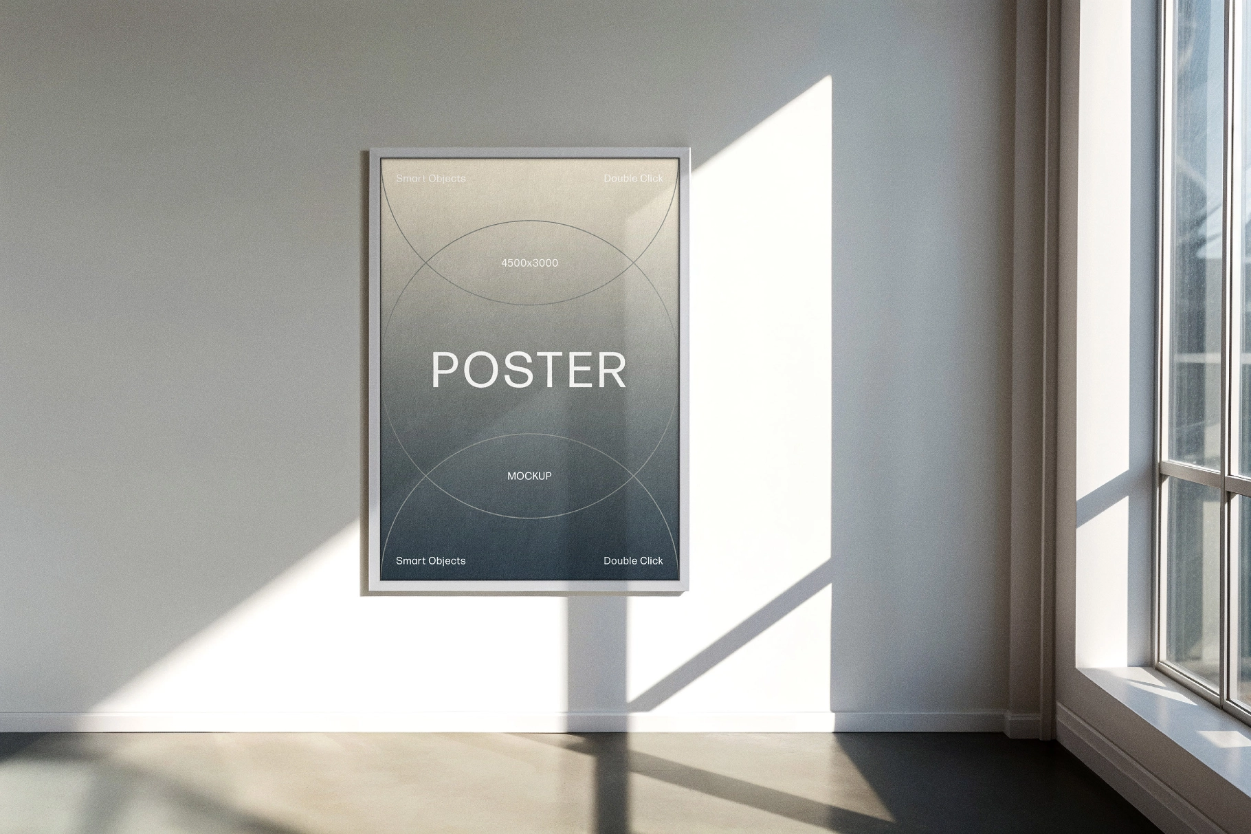 Minimalist Studio Poster Mockup