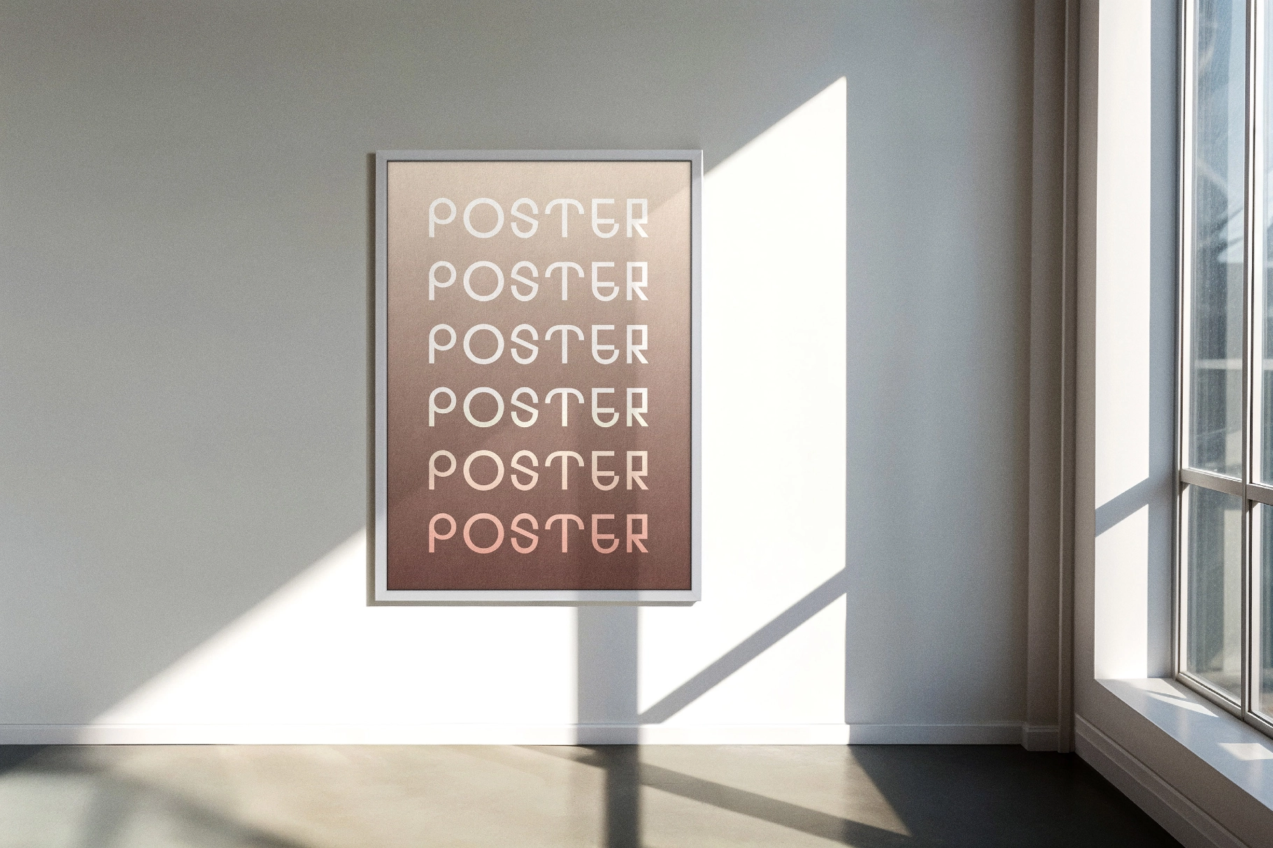 Minimalist Studio Poster Mockup