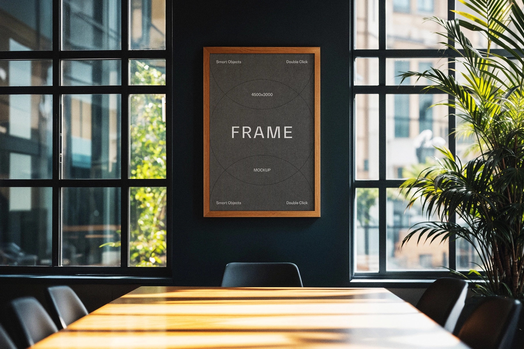 Office Meeting Room Frame Mockup
