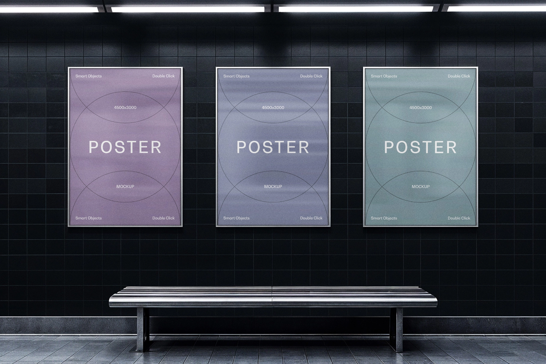 Subway Posters Mockup