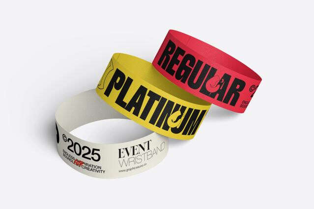 Paper Wristband Mockup Stack It