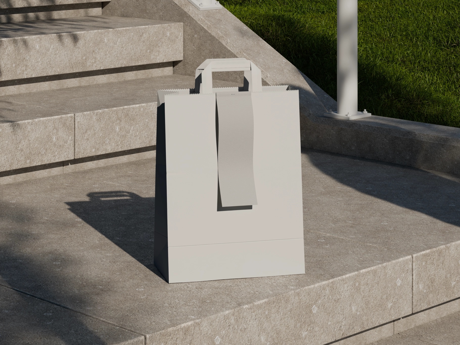 Kraft Paper Shopping Bag Mockup