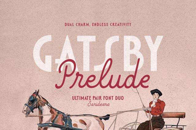 Gatsby Prelude - Art Deco Font Duo