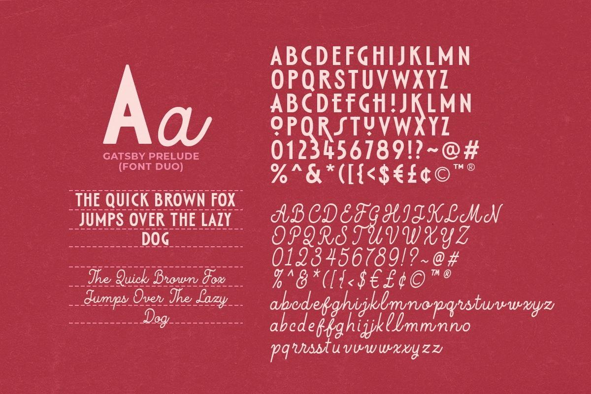 Gatsby Prelude - Art Deco Font Duo