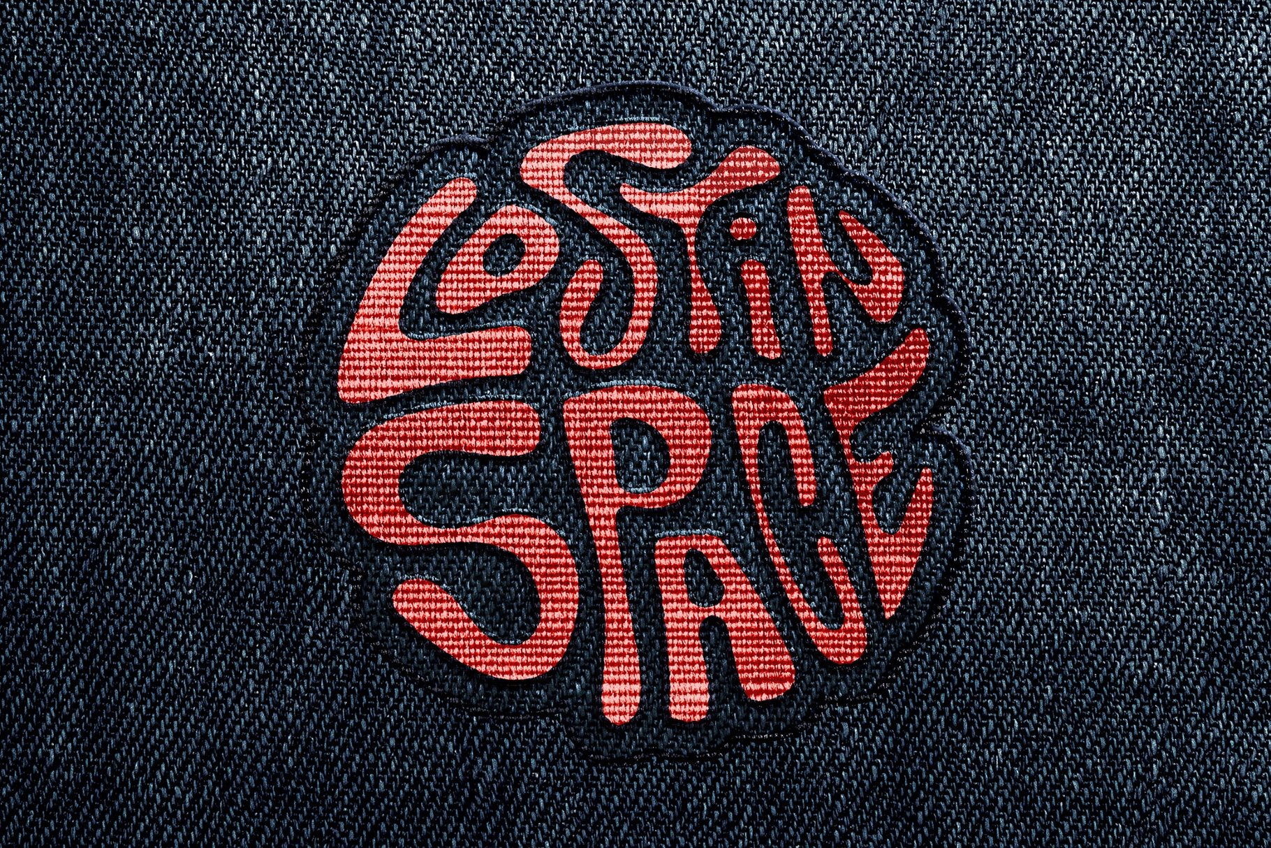 Denim Patch Text & Logo Effect