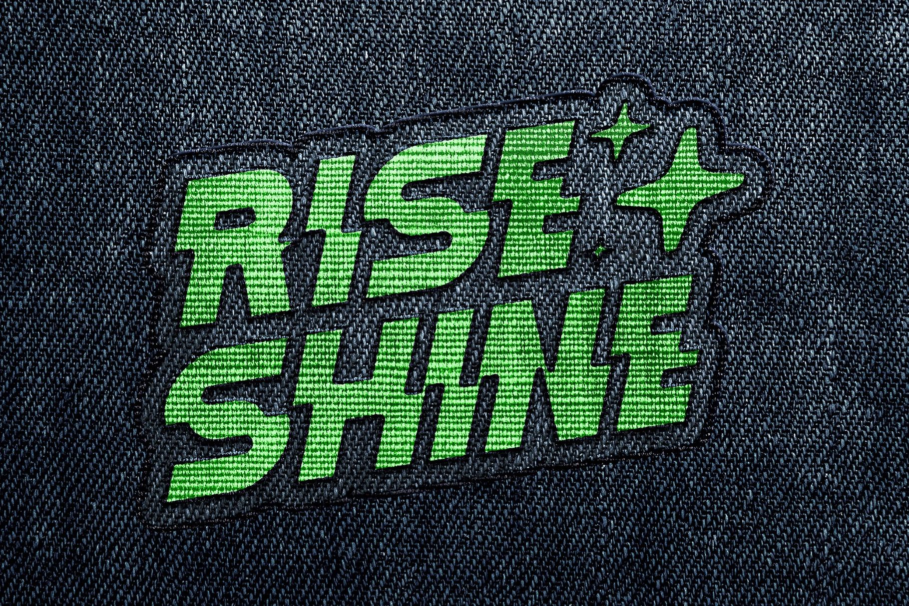 Denim Patch Text & Logo Effect