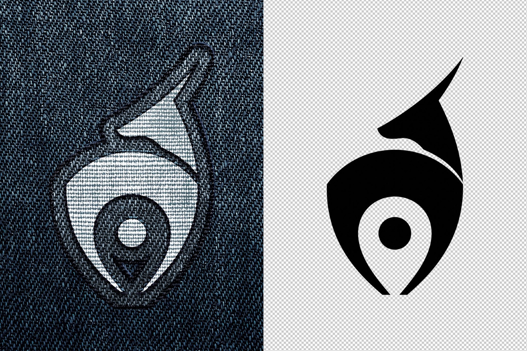Denim Patch Text & Logo Effect