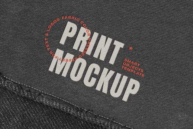 Fabric Print Logo Mockup
