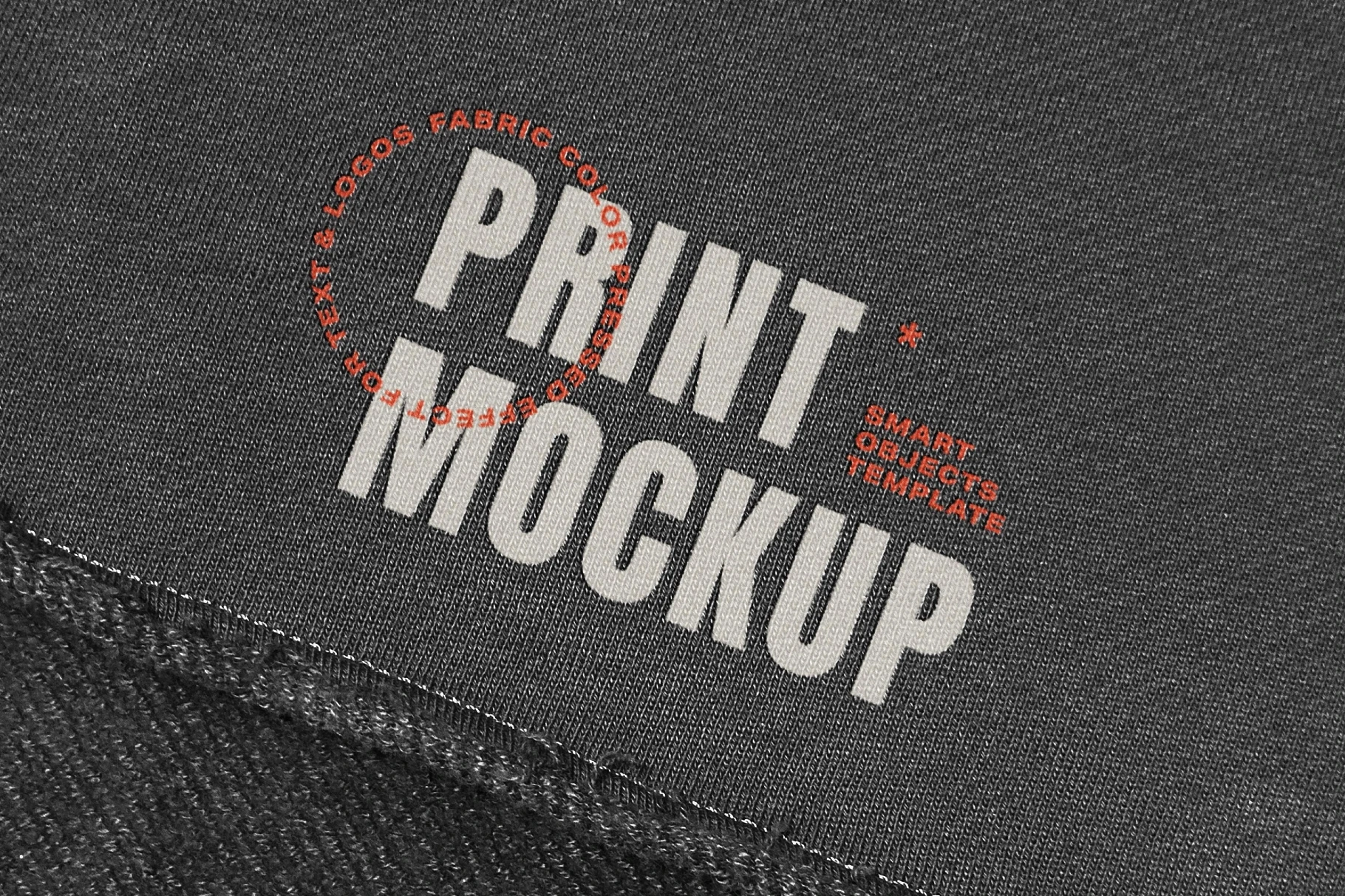Fabric Print Logo Mockup
