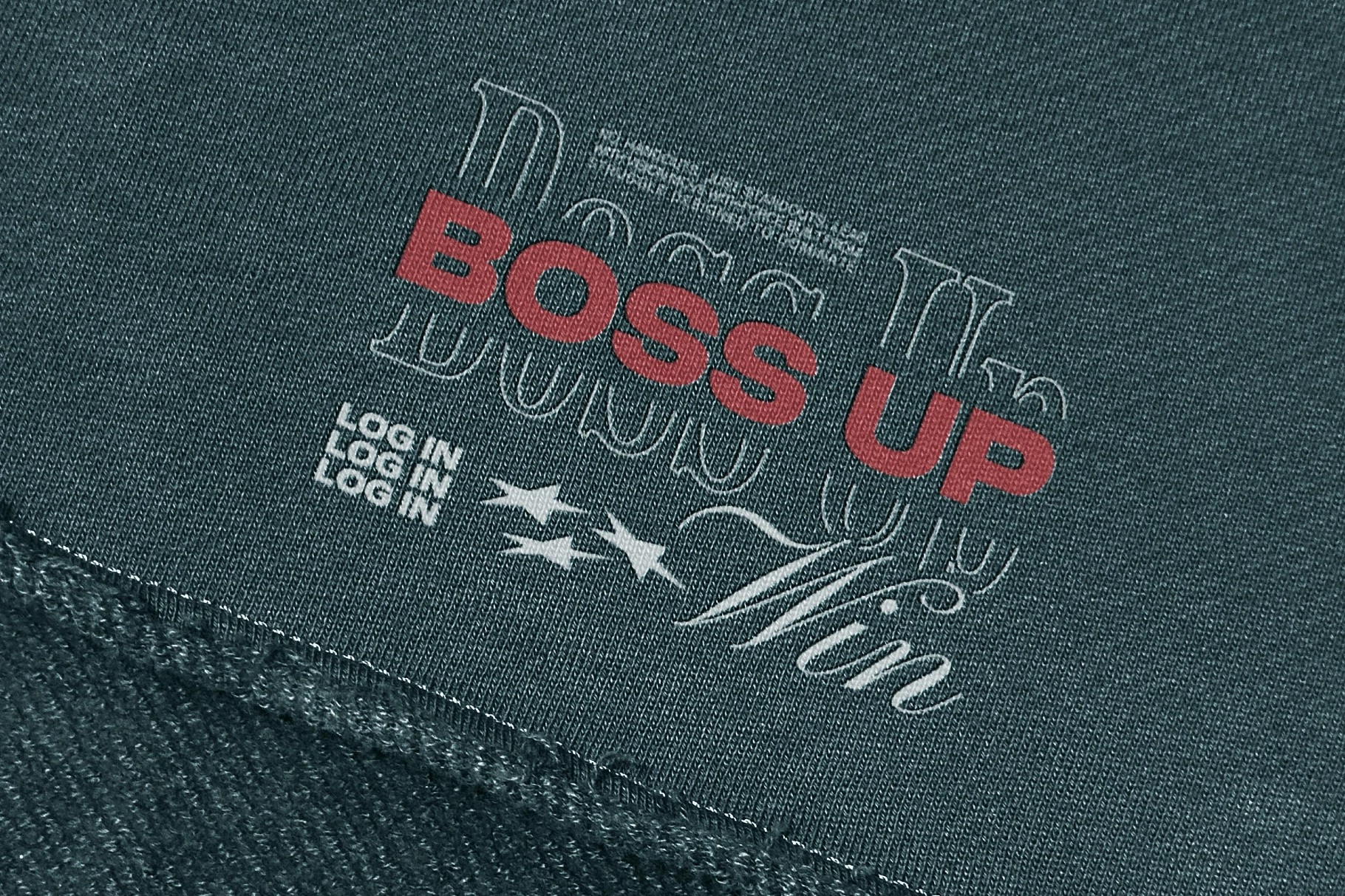 Fabric Print Logo Mockup