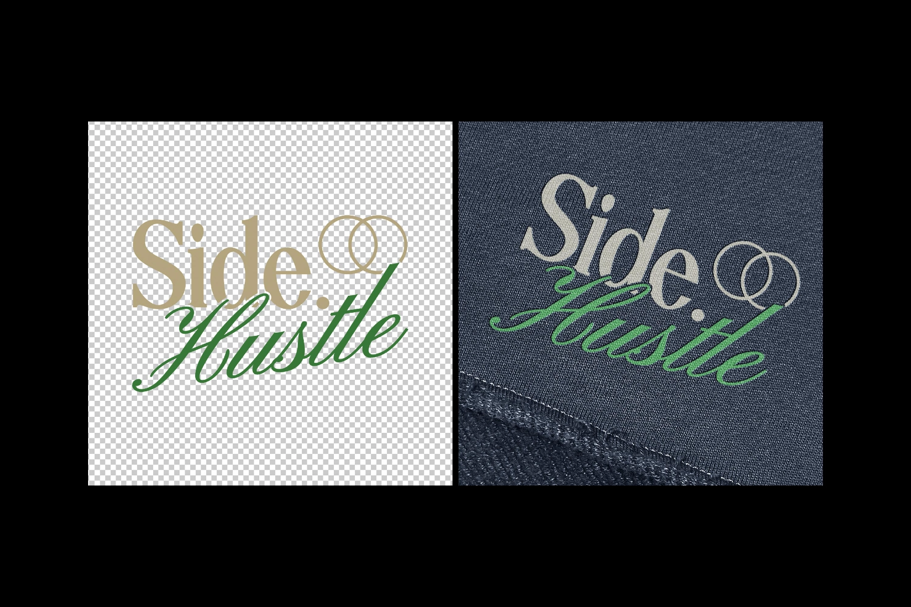 Fabric Print Logo Mockup