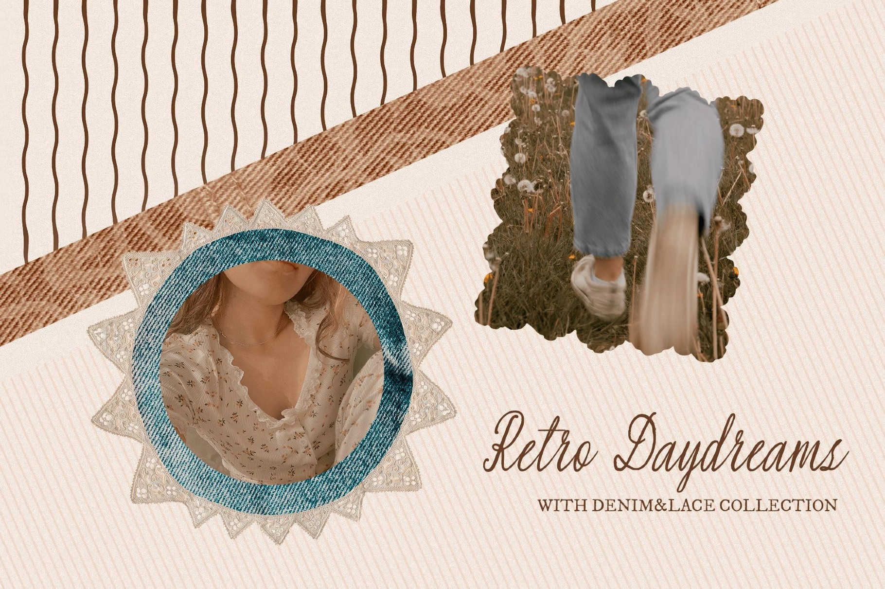 Charm Denim & Lace Textures