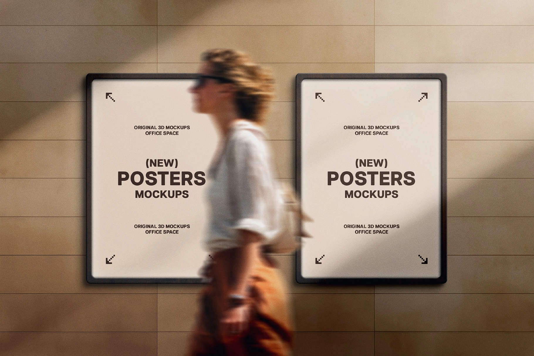 Neutral Framed Poster Mockup