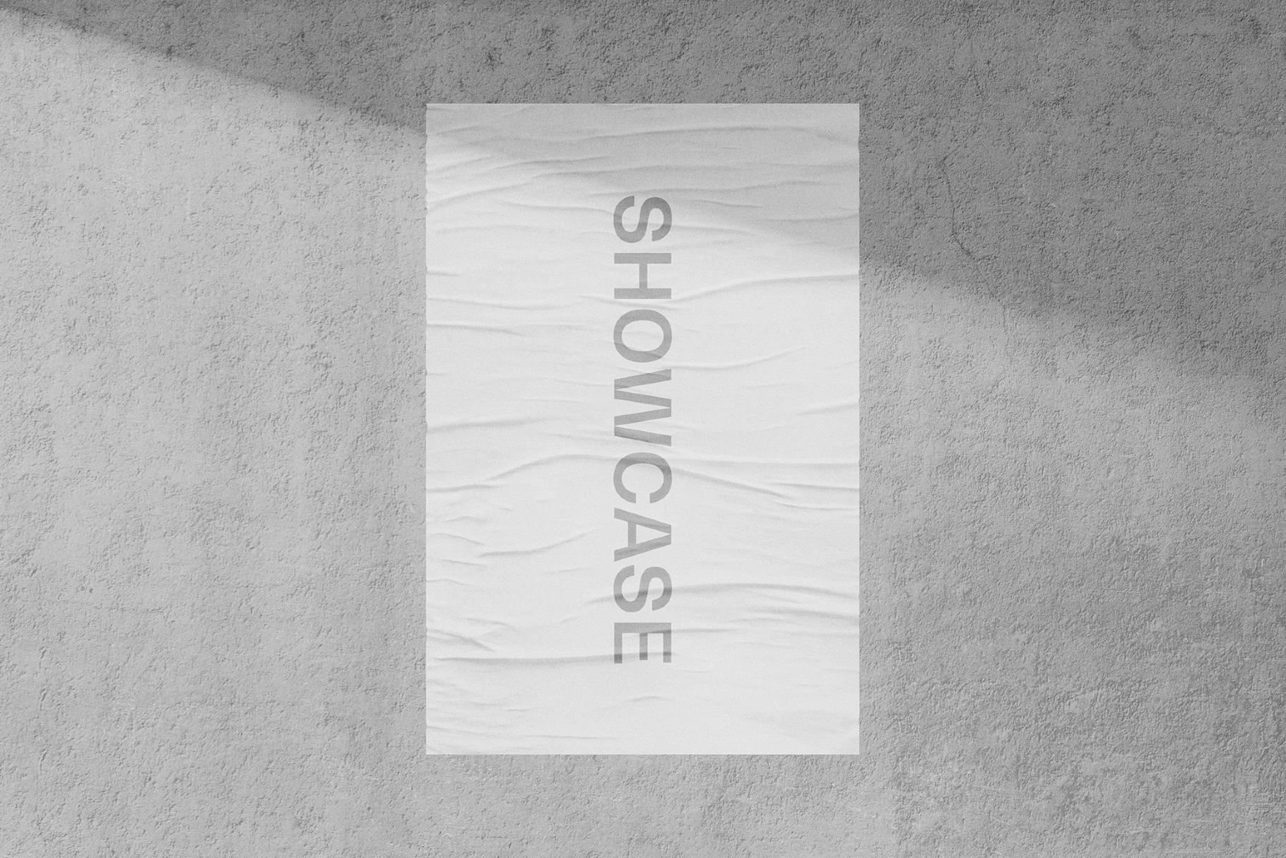 Raw Concrete Wall Poster Mockup