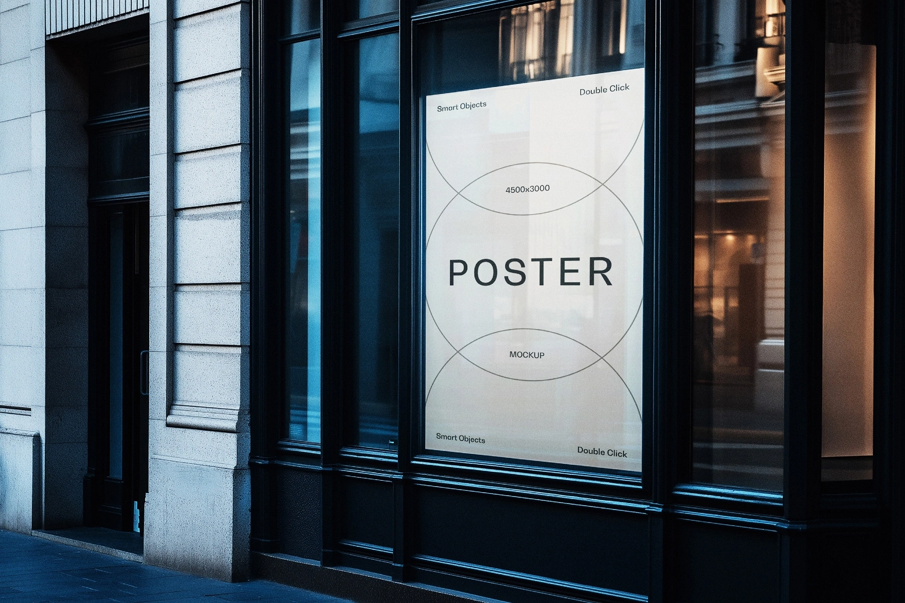 Boutique Storefront Poster Mockup