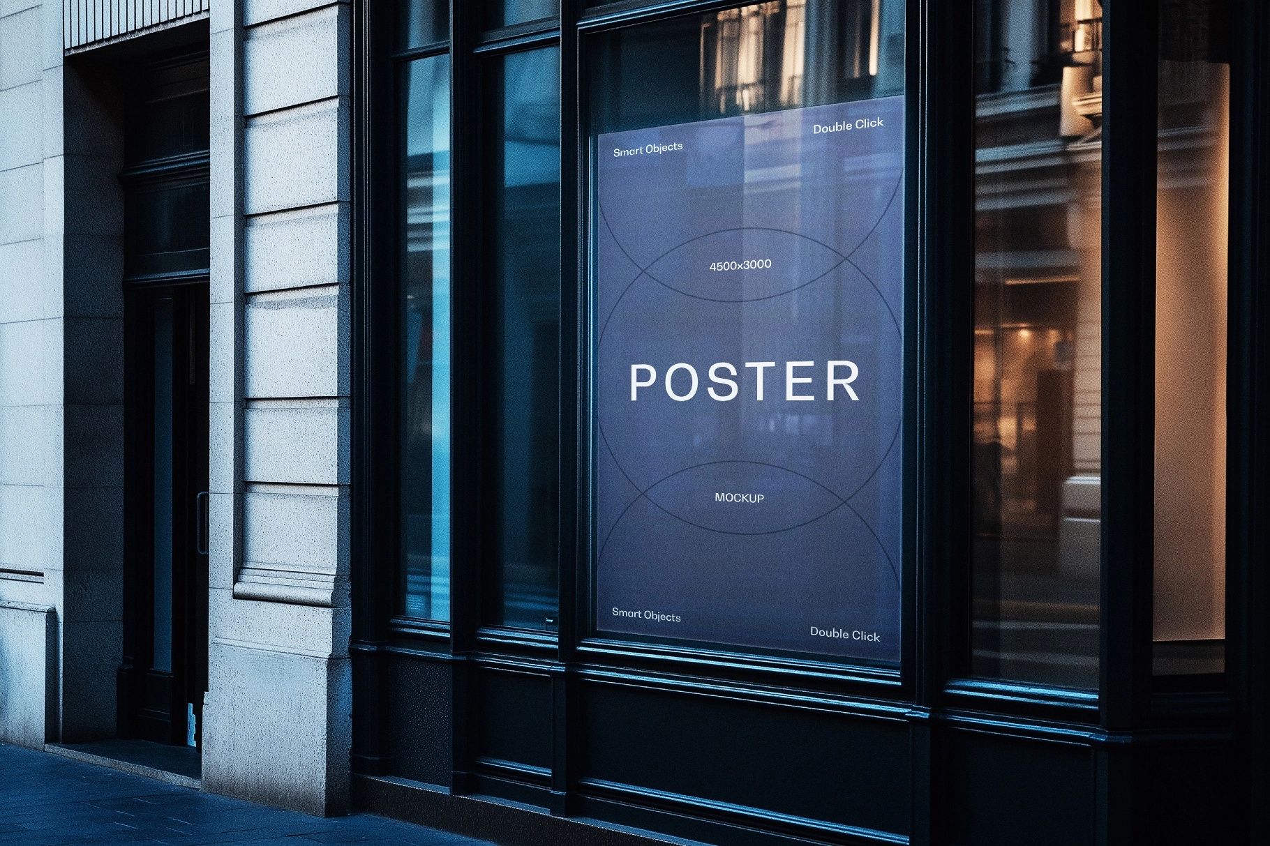 Boutique Storefront Poster Mockup