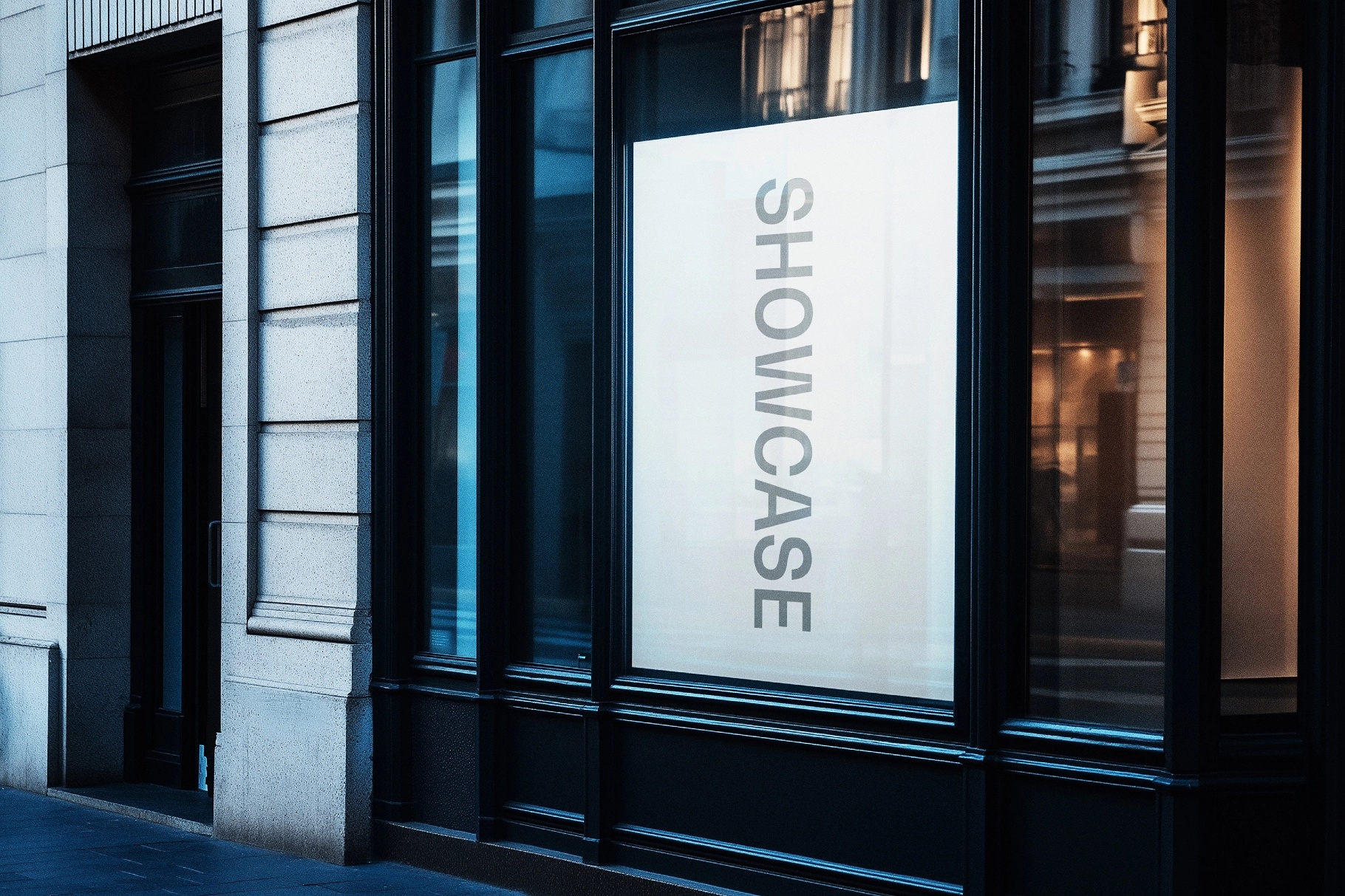 Boutique Storefront Poster Mockup